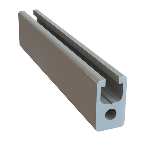 Profil / anodisiertes Aluminium - 1.01.02.0011 - Milper sas - gerillt / rechteckig / für Industrieanwendungen