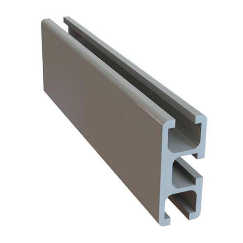 Profil / anodisiertes Aluminium - 1.01.02.0029 - Milper sas - gerillt / rechteckig / für Industrieanwendungen