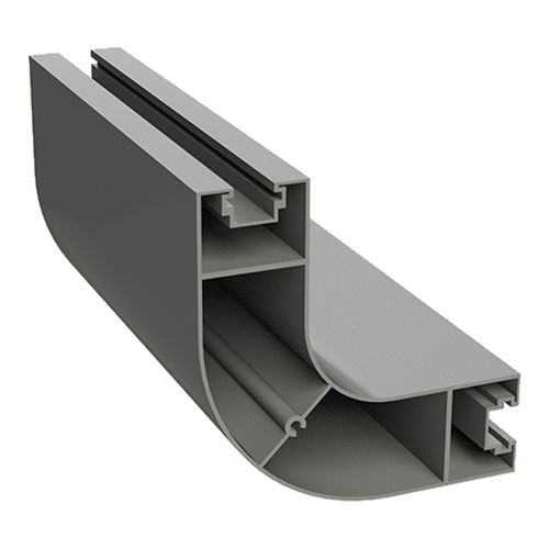 Profil / anodisiertes Aluminium - 1.01.02.0060 - Milper sas - gebogen / für Industrieanwendungen