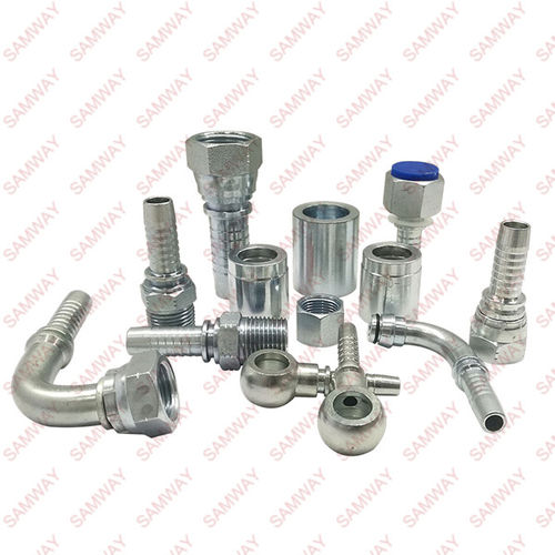 Hydraulikanschluss - Two Piece - WUXI SAMWAY CO.,LTD - Gewinde / geriffelt / rechtwinkelig