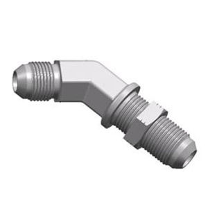 Außen/außen-Anschluss - S6J4-LN JIC series - WUXI SAMWAY CO.,LTD - hydraulisch / Gewinde / 45°-Winkel