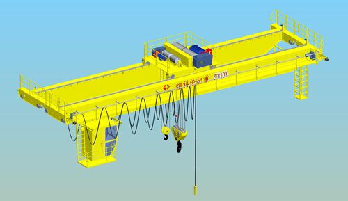 Zweiträger-Brückenkran - QD - Nucleon (Xinxiang) Crane Co., Ltd. - mit Leichthebesystem / für Lagerhallen / für Werkstatt