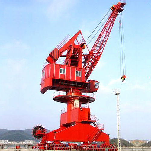 Schienenmontierter Kran - Nucleon (Xinxiang) Crane Co., Ltd. - Gelenkausleger / Spitzenausleger / für Offshoreanwendung