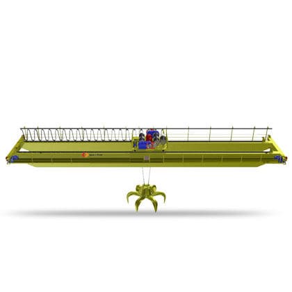Schalengreifer Brückenkran - QZ - Nucleon (Xinxiang) Crane Co., Ltd. - Zweiträger / für Werkstatt / für Schüttgut