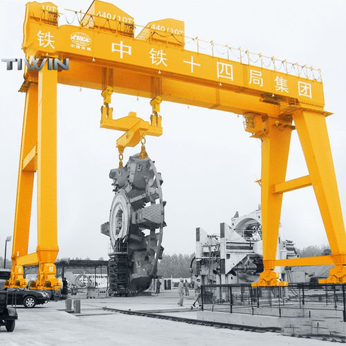Schienenmontierter Portalkran - Nucleon (Xinxiang) Crane Co., Ltd. - für Modulgebäudebau / für U-Bahn / für Werkstatt