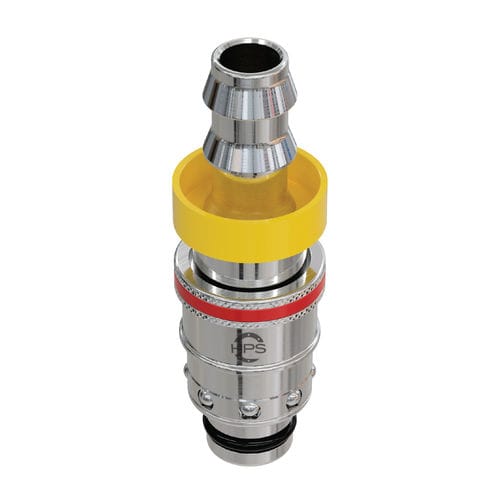 Push-to-Lock-Anschluss - HPS International - hydraulisch / vernickeltes Messing / für Schläuche