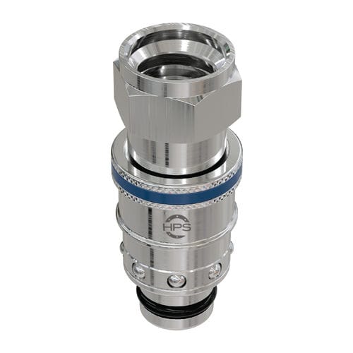 Schnellkupplung - HPS International - hydraulisch / mit Innengewinde / vernickeltes Messing