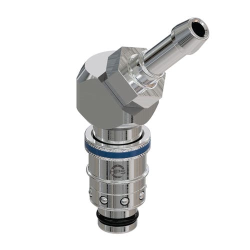 Schnellkupplung - HPS International - hydraulisch / 45°-Winkel / Messing