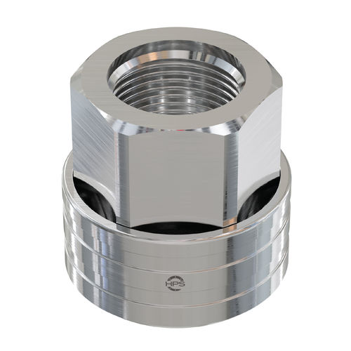 Anschluss mit Volldurchlass - HPS International - hydraulisch / Schnell / mit Innengewinde