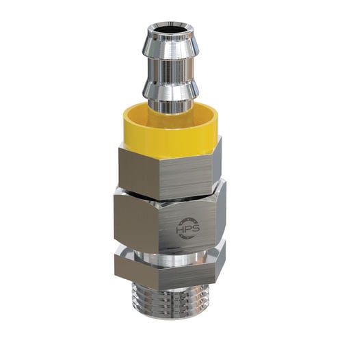 Hydraulische Drehdurchführung - HPS International - für Öl / für Push-to-Lock-Schlauch / vernickeltes Messing
