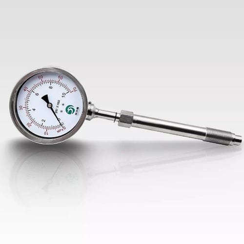 Manometer mit Zifferblatt-Anzeige - PG112 - Zias(Shanghai) IOT Technology Co.,Ltd - Gewinde / Edelstahl / Membran