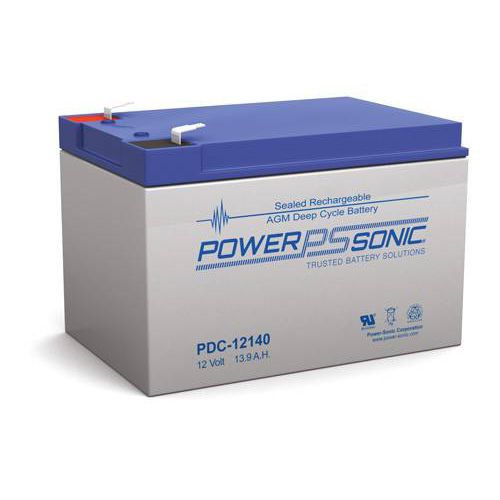 Zyklenfeste Batterie - PDC-12140 - Power-Sonic - VRLA / rechteckig / 12 V