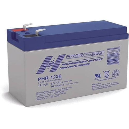 VRLA-Batterie - PHR-1236 - Power-Sonic - rechteckig / 12 V / für USV