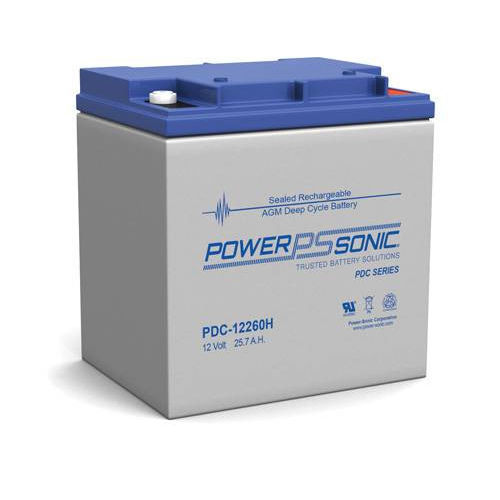 Zyklenfeste Batterie - PDC-12260H - Power-Sonic - VRLA / rechteckig / 12 V