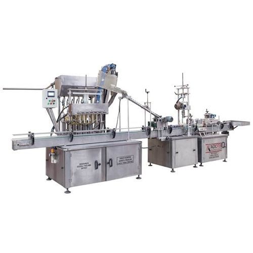 Volumetrische Abfüllmaschine - ADK 303 - Adotek Machine - automatisch / für Flaschen / für Lebensmittel