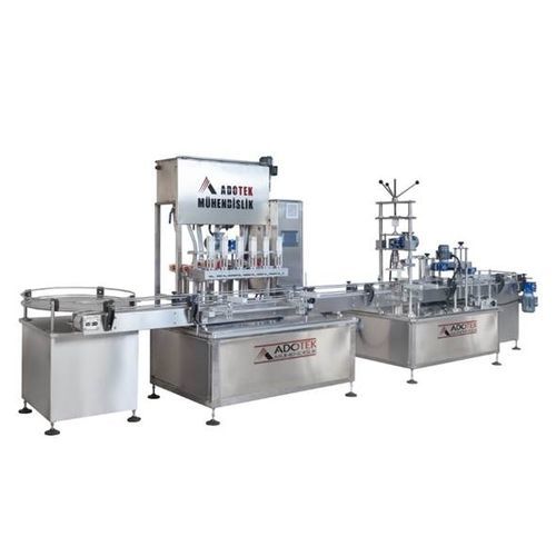 Automatische Füll Verschließ Etikettiermaschine - ADK 308 - Adotek Machine - für Flaschen / für Fruchtsaft / für Glas