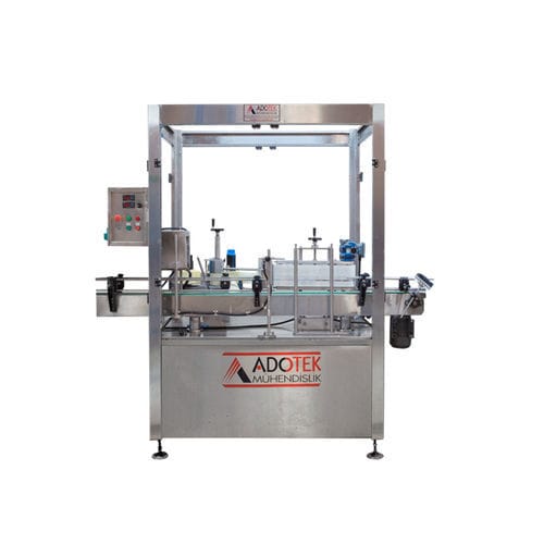 Vollautomatisches Etikettiersystem - ADK 312  - Adotek Machine - für Flaschen / doppelseitig