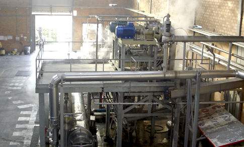 System zur Deaktivierung der Enzyme / für Obst - Ing.A.Rossi - für Gemüse / Kaltauszug