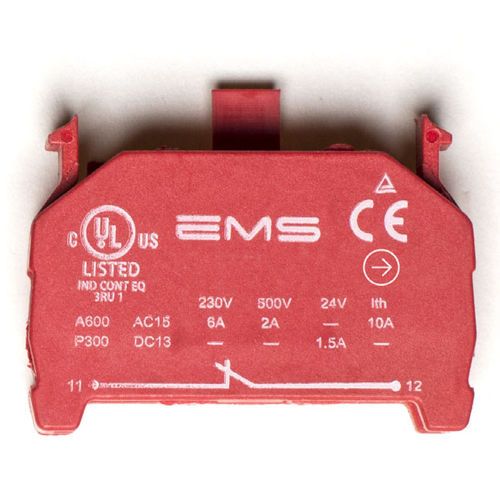 Schraubanschlussklemmenblock - CNC1 - EMS Electro Mecanicals Systems - einpolig / normal geschlossen