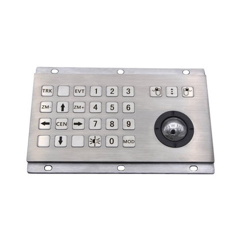Einbaufähige Tastatur - D-8316 - ShenZhen DAVO Electronics Co., Ltd - mit mechanischen Tasten / Trackball / Industrie