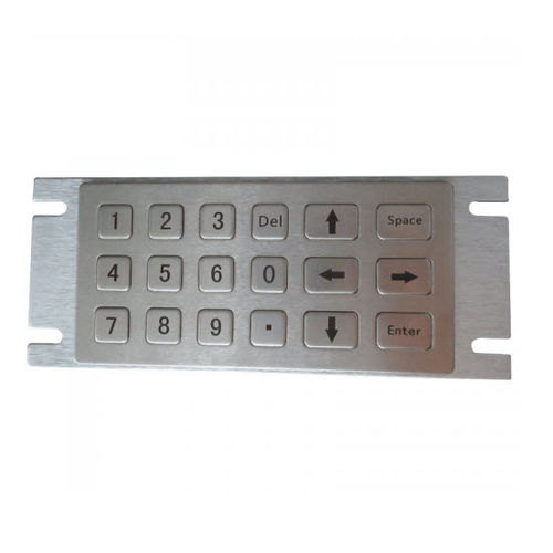 Nummernblock / 18 Tasten - D-8206 - ShenZhen DAVO Electronics Co., Ltd - einbaufähig / Edelstahl / Legierung