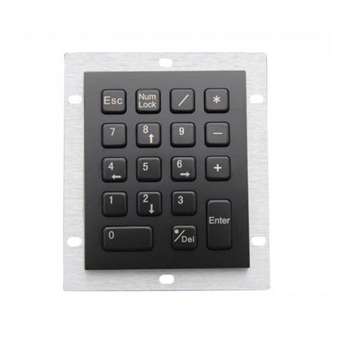 Nummernblock / 18 Tasten - D-8212B - ShenZhen DAVO Electronics Co., Ltd - einbaufähig / Metall / Edelstahl