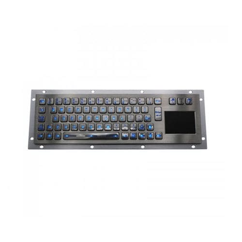 Einbaufähige Tastatur - D-8635T-BG - ShenZhen DAVO Electronics Co., Ltd - mit mechanischen Tasten / 65 Tasten / Touchpad