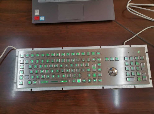 Einbaufähige Tastatur - D-8605-BG - ShenZhen DAVO Electronics Co., Ltd - mit mechanischen Tasten / 103 Tasten / Trackball