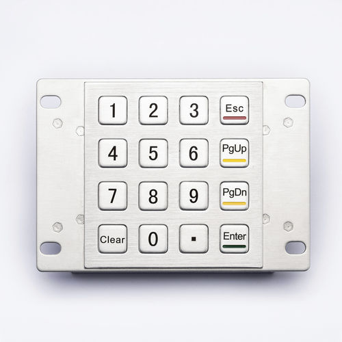 Nummernblock / 16 Tasten - D-8203 - ShenZhen DAVO Electronics Co., Ltd - einbaufähig / Metall / Edelstahl