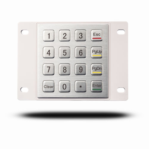 Nummernblock / 16 Tasten - D-8203B - ShenZhen DAVO Electronics Co., Ltd - einbaufähig / Metall / Edelstahl