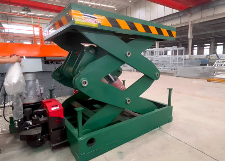 Scherenhubtisch - SJG15-2.0 - Jinan Gradin Machinery Co., Ltd. - hydraulisch / mobil / für schwere Lasten