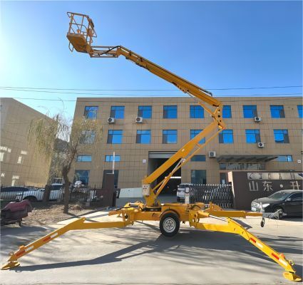 Gezogene Teleskoparbeitsbühne - G-GBT-20 - Jinan Gradin Machinery Co., Ltd. - hybrid / Benzin / elektrisch