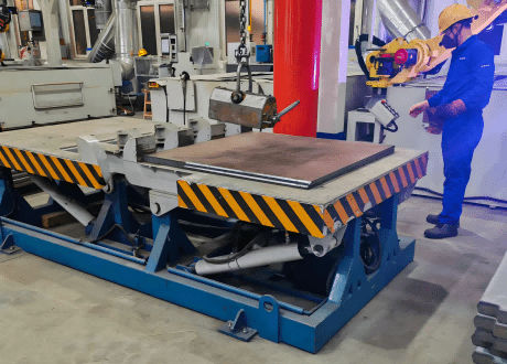 180°-Kipphilfe - FZPT series - Jinan Gradin Machinery Co., Ltd. - hydraulisch / Metall / Industrie