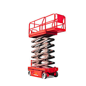 Scherenarbeitsbühne mit Eigenantrieb - G-QZX-10 - Jinan Gradin Machinery Co., Ltd. - elektrisch / für den Innenbereich / für Außenbereich