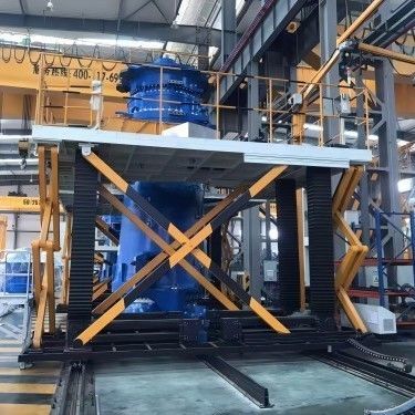 Festinstallierte Scherenarbeitsbühne - Jinan Gradin Machinery Co., Ltd. - hydraulisch / für Baustelle / für Lagerhallen