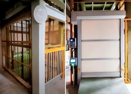 Automatischer Lastenaufzug - Jinan Gradin Machinery Co., Ltd. - motorisiert / für Industrieanwendungen / für Lagerhallen