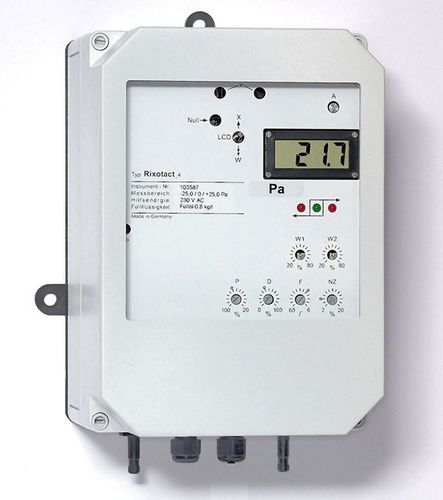 Differential-Manometer - Rixotact_4 - Rixen Messtechnik  - mit LCD-Display / wandmontiert / Kunststoff