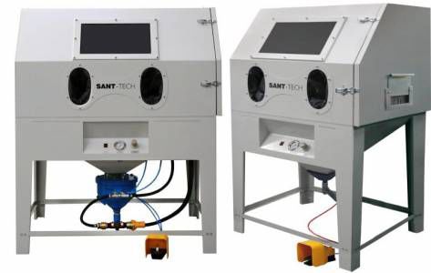 Manuelle Sandstrahlanlage - PEKO series - Sant-Tech - Druck / Injektor / Drehtisch