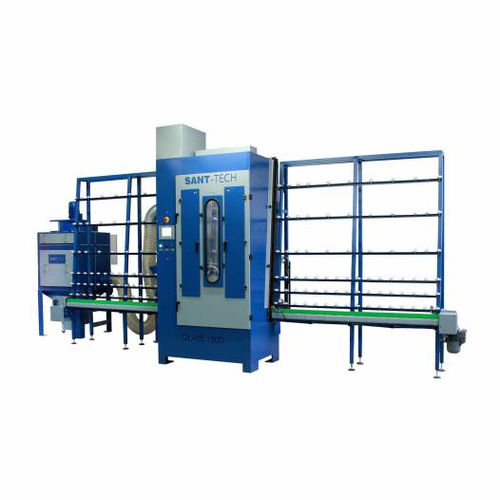 Automatische Sandstrahlanlage - GLASS 1500/2000 - Sant-Tech - Injektor / mit Bandförderer