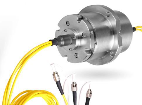 Hybrider Lichtwellendrehübertrager - FORJ Lichtwellenleiter-Schleifring Fiber Optical Slipring - B-COMMAND GmbH - für Drehtisch / für Radarantennen / für Windkraftanlage