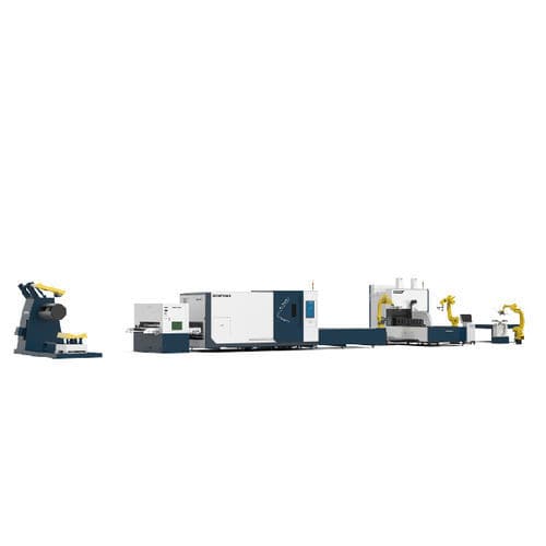 Verarbeitungsanlage für Aluminiumprofil - SF1503CH - Jinan Senfeng Laser Technology Co. Ltd. - für Metallband / angepasst