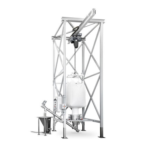 Big-Bag-Entleerstation / Vibration - TECHNOSILOS - mit Hubvorrichtung / Granulat / Pulver