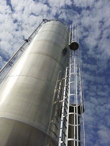 Aluminium-Silo - TECHNOSILOS - mit flachem Boden / für Pulver / für Schüttgut