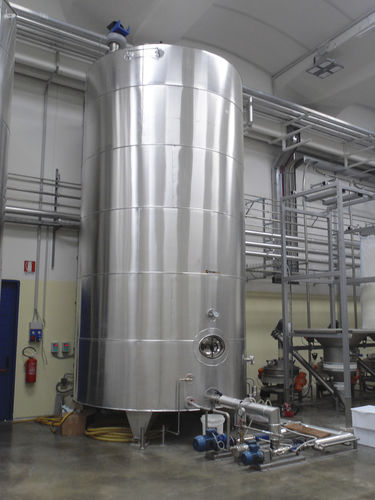 Speicherbecken - TECHNOSILOS - für Flüssigkeiten / Edelstahl / Aluminium