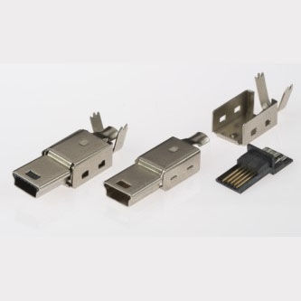 USB-Typ-B-Steckverbinder - 5/5-MB-1-M-CS - ANTELEC - Daten / außen / geschweißt
