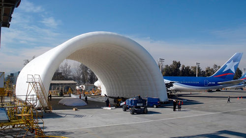 Traglufthalle für Flugzeugindustrie - Hangars H20 Poland - BUILDAIR - Modul / mit großen Abmessungen / wetterbeständig
