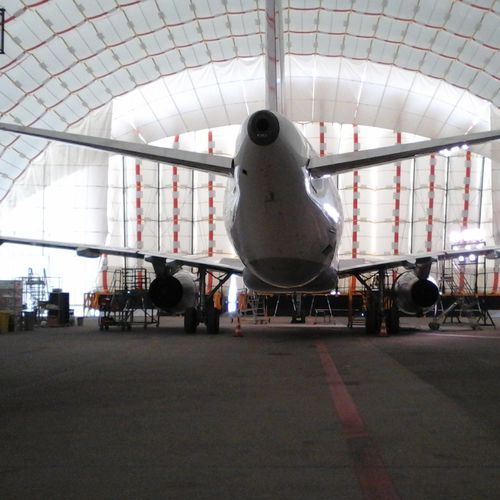 Traglufthalle für Industrieanwendung - Inflatable H45 hangar - BUILDAIR - für Flugzeugindustrie / Modul / mit großen Abmessungen