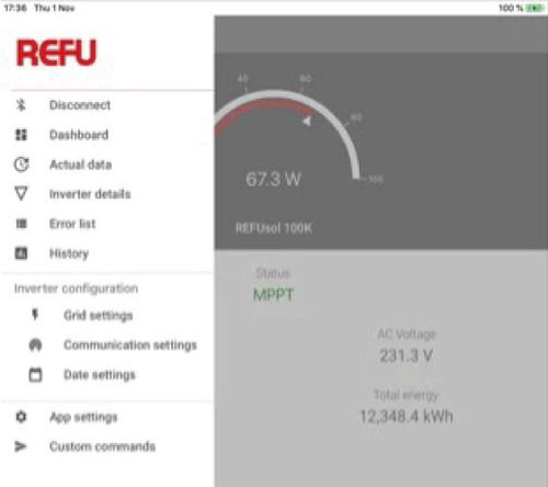 Überwachungssoftware - REFUset - REFU Elektronik GmbH - Schnittstellen / Inbetriebnahme / Photovoltaikanlagen