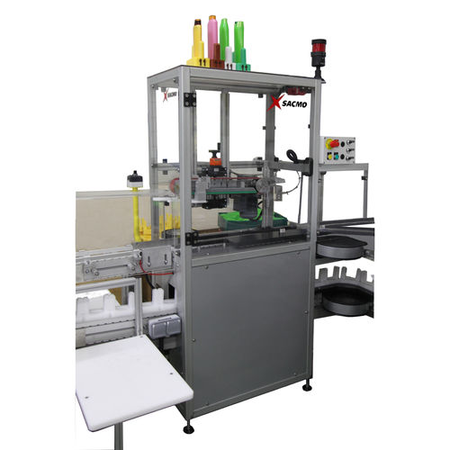 Druck-Verschliessmaschine - SACMO - Band / halbautomatisch / für Flaschen