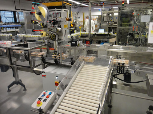 Automatische Etikettiermaschine - SACMO - für Karton / zur Seitenetikettierung / zur Oberseitenetikettierung